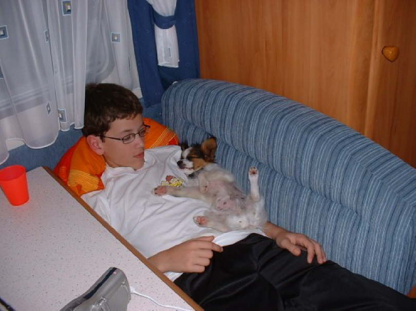 Nach dem Abenteuer - ein Nickerchen.